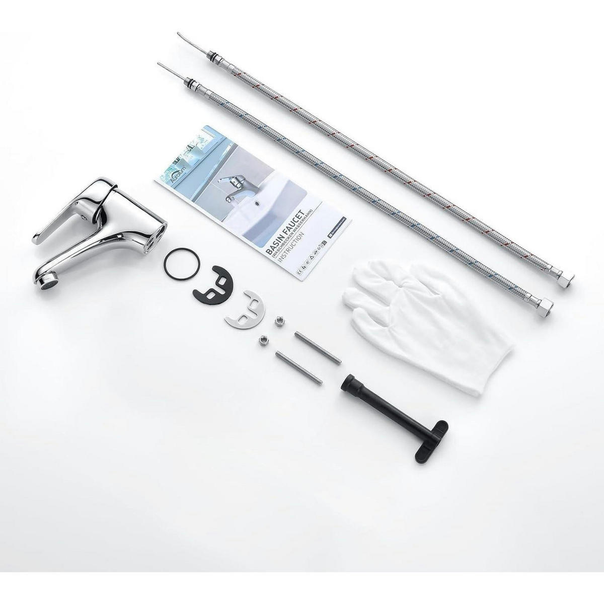 WASCHTISCHARMATUR Einhandmischer Chrom ohne Ablaufgarnitur - Silberfarben, Metall (17/6/22cm)