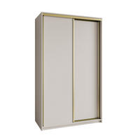 SCHWEBETÜRENSCHRANK NISSE 120/205/60 cm 2-türig Kaschmir - Kaschmir, Holzwerkstoff (120/205/60cm) - MASSENO