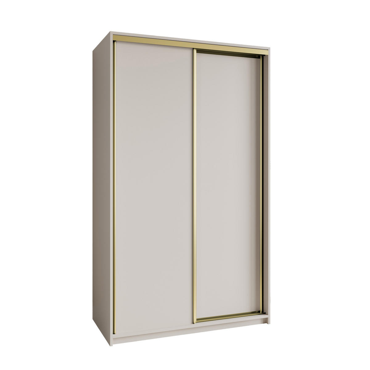 SCHWEBETÜRENSCHRANK NISSE 120/205/60 cm 2-türig Kaschmir - Kaschmir, Holzwerkstoff (120/205/60cm) - MASSENO