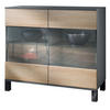 KOMMODE Bari Eiche sägerau - Eiche San Remo, Holzwerkstoff (92.5/84.5/35cm) - Vladon