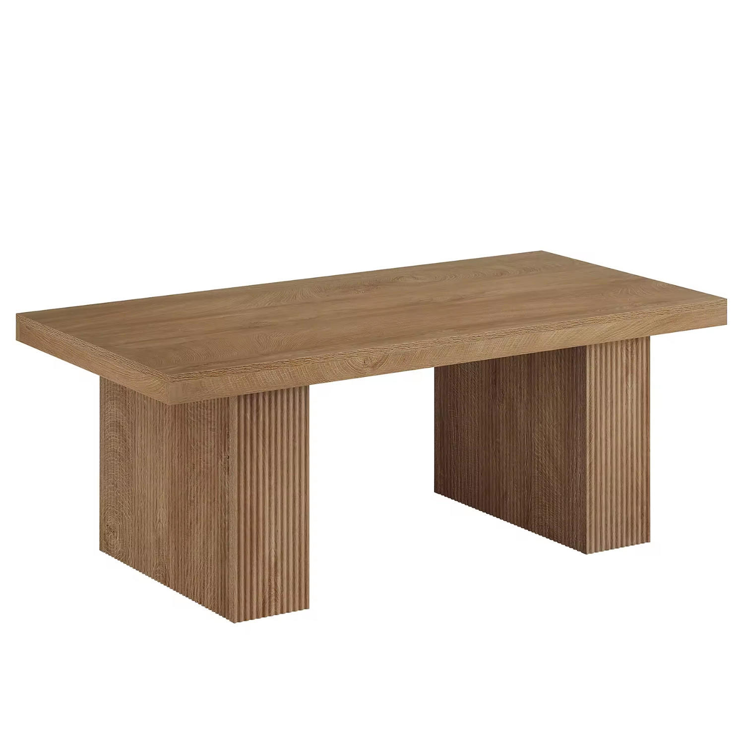 COUCHTISCH Holz modern rechteckig 120/60/45 cm - Akaziefarben, Holzwerkstoff (60/120/45cm) - Quality Elegance