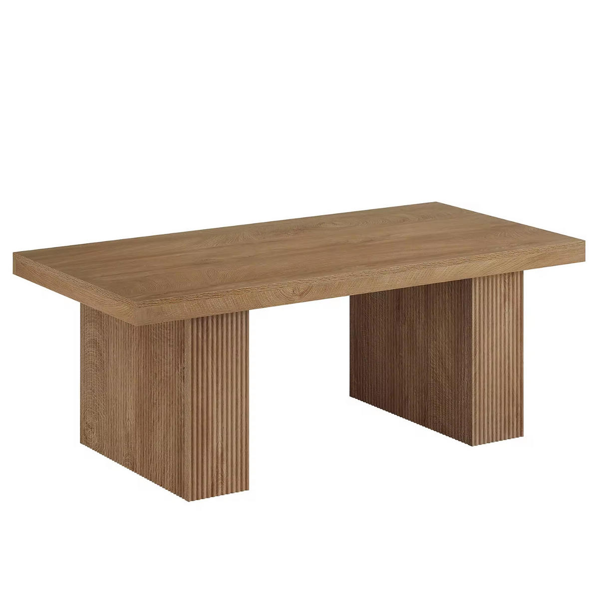 COUCHTISCH Holz modern rechteckig 120/60/45 cm - Akaziefarben, Holzwerkstoff (60/120/45cm) - Quality Elegance