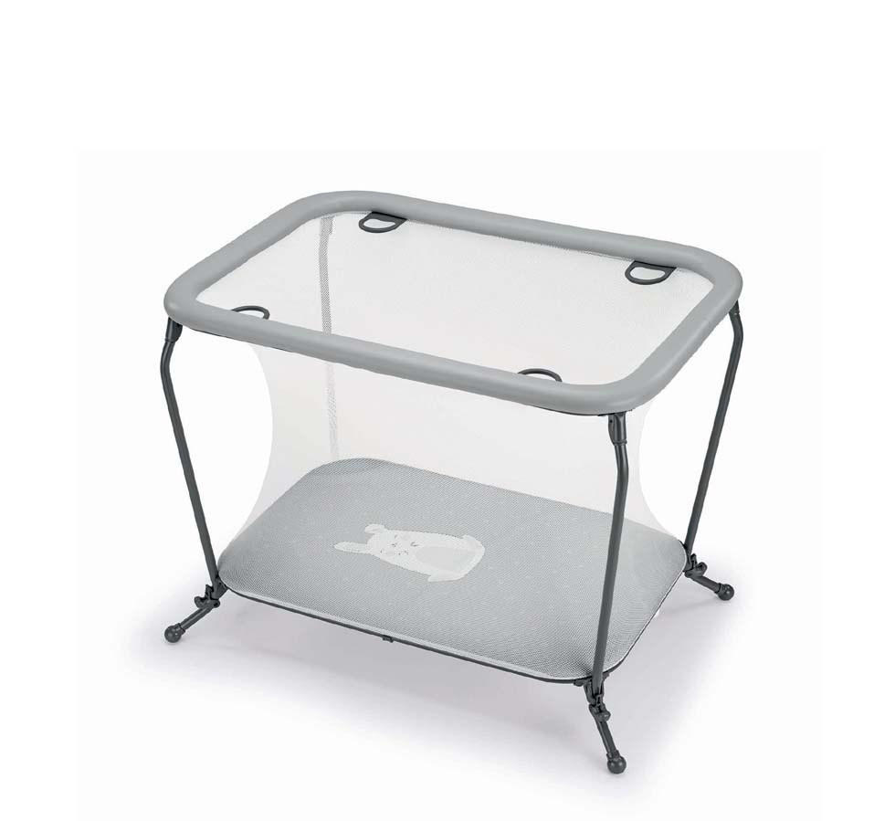 LAUFGITTER Lusso für Babys zusammenklappbar - Grau, Kunststoff/Textil (72/80.5/108cm) - Cam il Mondo del Bambino S.p.A.