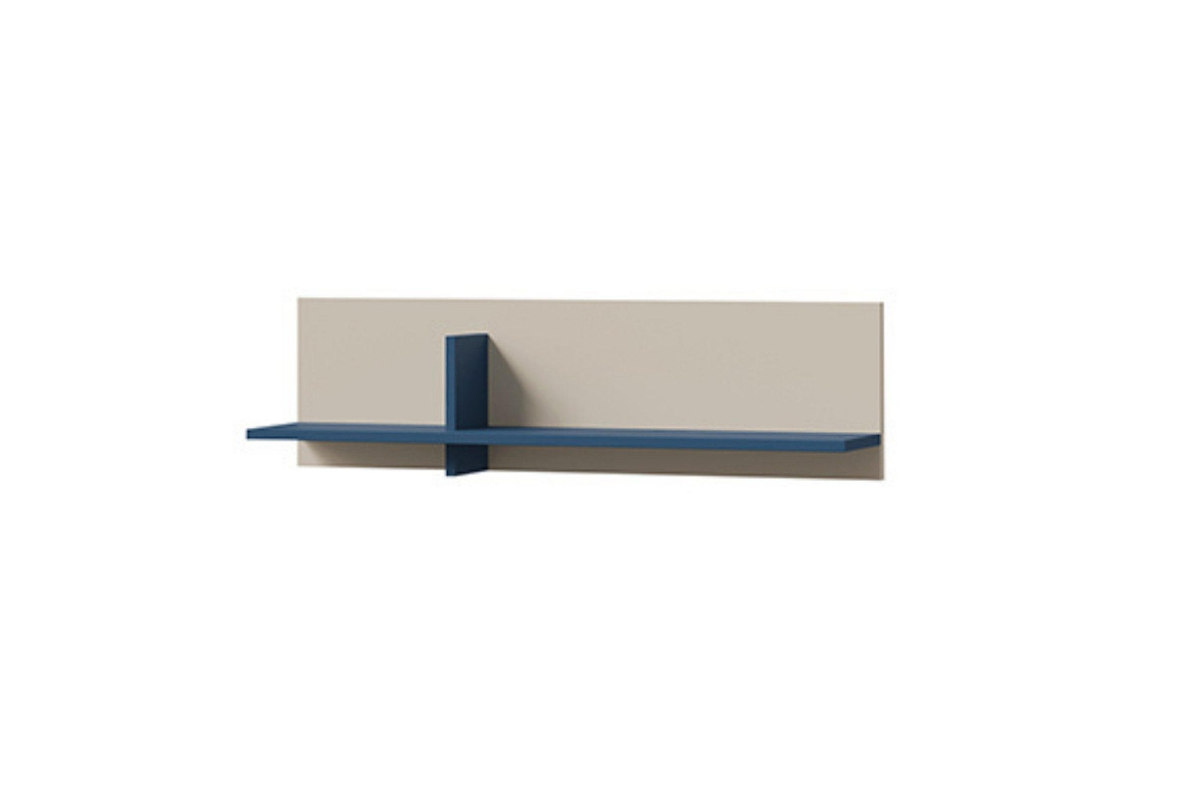 WANDREGAL LIMA 16 90/25/24 cm in Kaschmir/Meeresblau - Kaschmir/Blau, Holzwerkstoff (90/25/24cm) - Deine Möbel 24