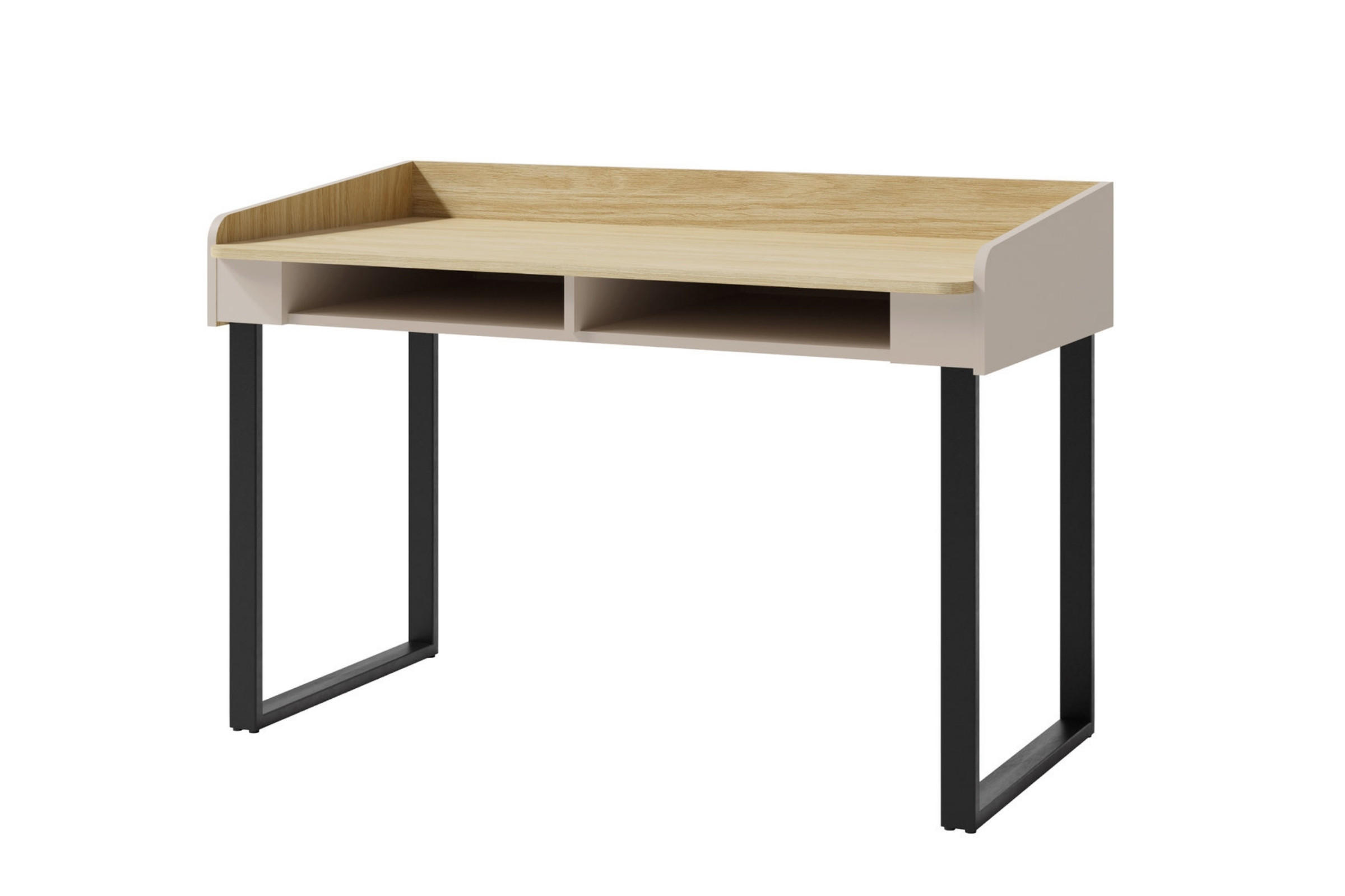 KINDERSCHREIBTISCH ALBI 10 125/64,5/83 in Sandbeige / Geölte Eiche - Eichefarben/Beige, Holzwerkstoff (125/83/65cm) - Deine Möbel 24