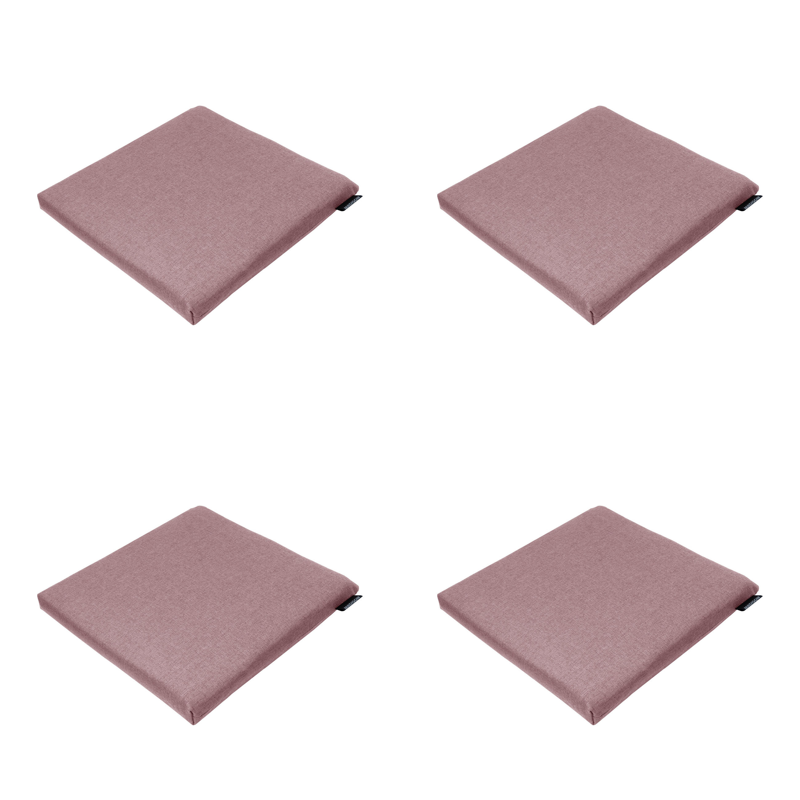 SITZKISSEN Best deal - Rosa - 40/40/4,5 cm - 4er-Set - Pink, Textil (40/4/40cm) - Madison