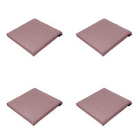 SITZKISSEN Best deal - Rosa - 40/40/4,5 cm - 4er-Set - Pink, Textil (40/4/40cm) - Madison