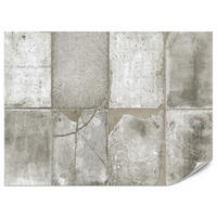 FOTOTAPETE Abstrakte Betonplatten Optik Vintage Grau Industrie 300x210 - Grau, Papier (300/210cm) - Muralo