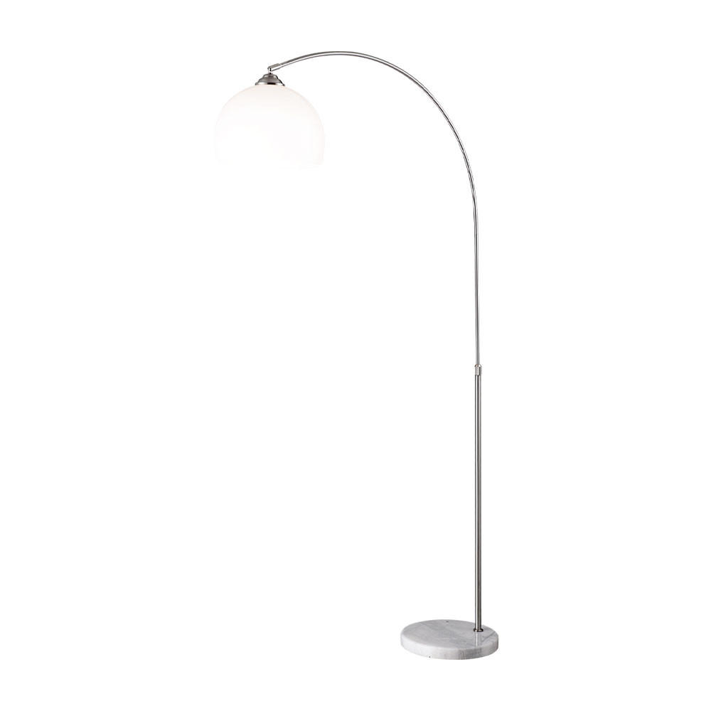 LED STEHLEUCHTE NEWCASTLE Silber Metall - Silberfarben, Metall (92/30/196cm) - Globo Lighting
