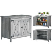 GARTENSCHRANK DE-09245 Hellgrau - Hellgrau, Holz (60/88.5/110cm) - ComfortXL