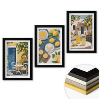 WANDBILDER 3er-Set - 20x30 cm Schwarzer Rahmen - Patio Sun Limonade - Schwarz, Kunststoff (20/30cm) - ArtPrintCave