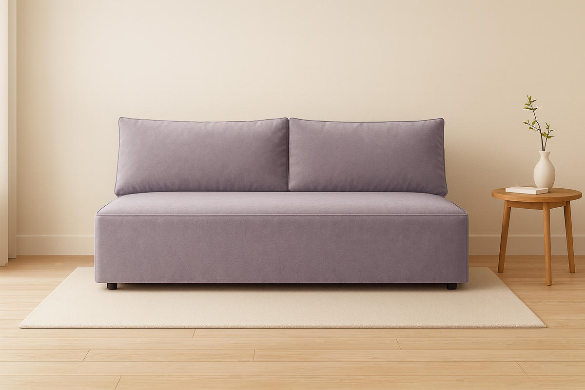 SCHLAFSOFA mit Bettkasten DUO, Stoff Salvador, Grau - Grau, Holz (198/89/90cm) - Kaiser Möbel