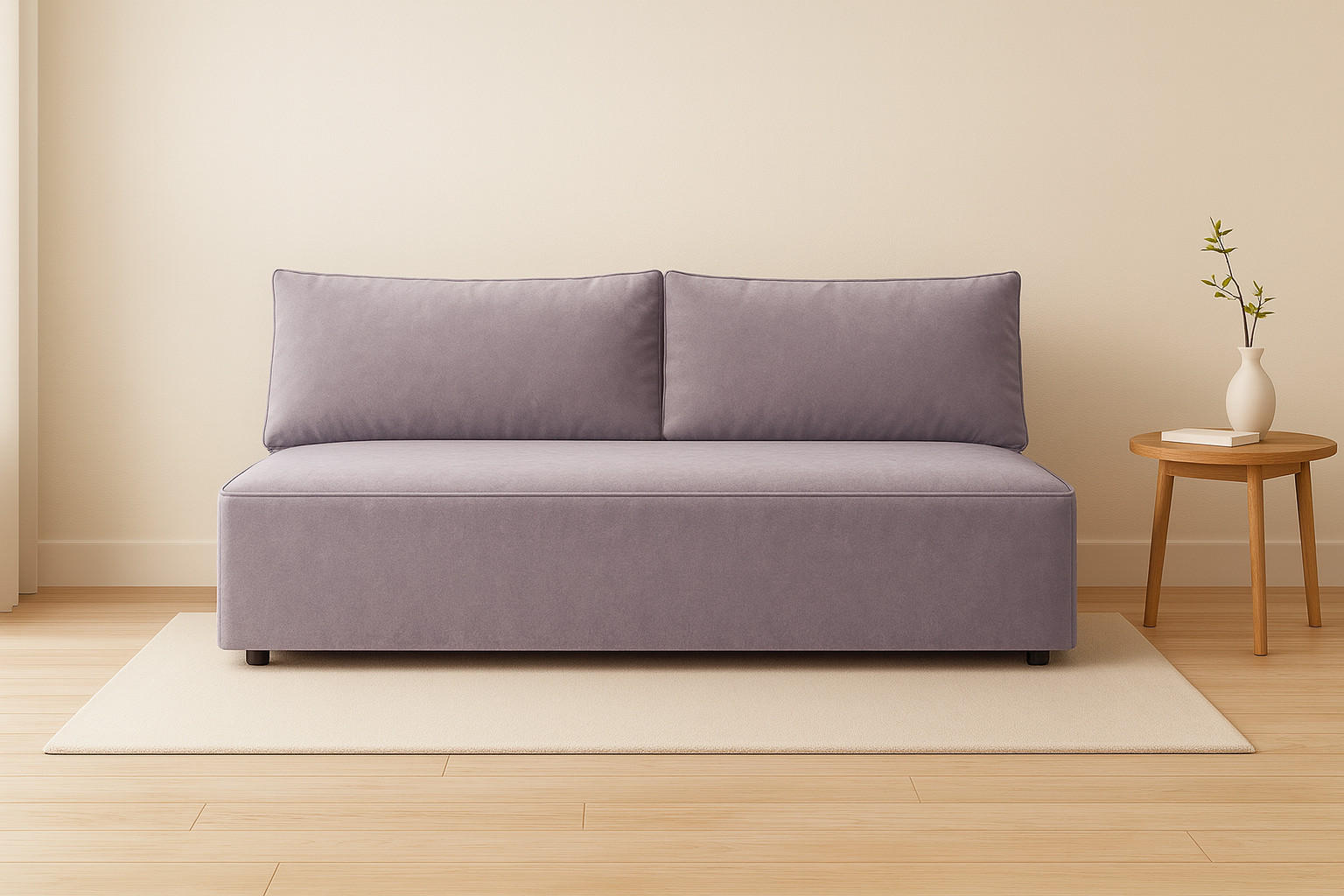 Thumbnail - Kaiser Möbel Schlafsofa, Grau, Holz, 2-Sitzer, 198x89x90 cm, Wohnzimmer, Sofas & Couches, Schlafsofas