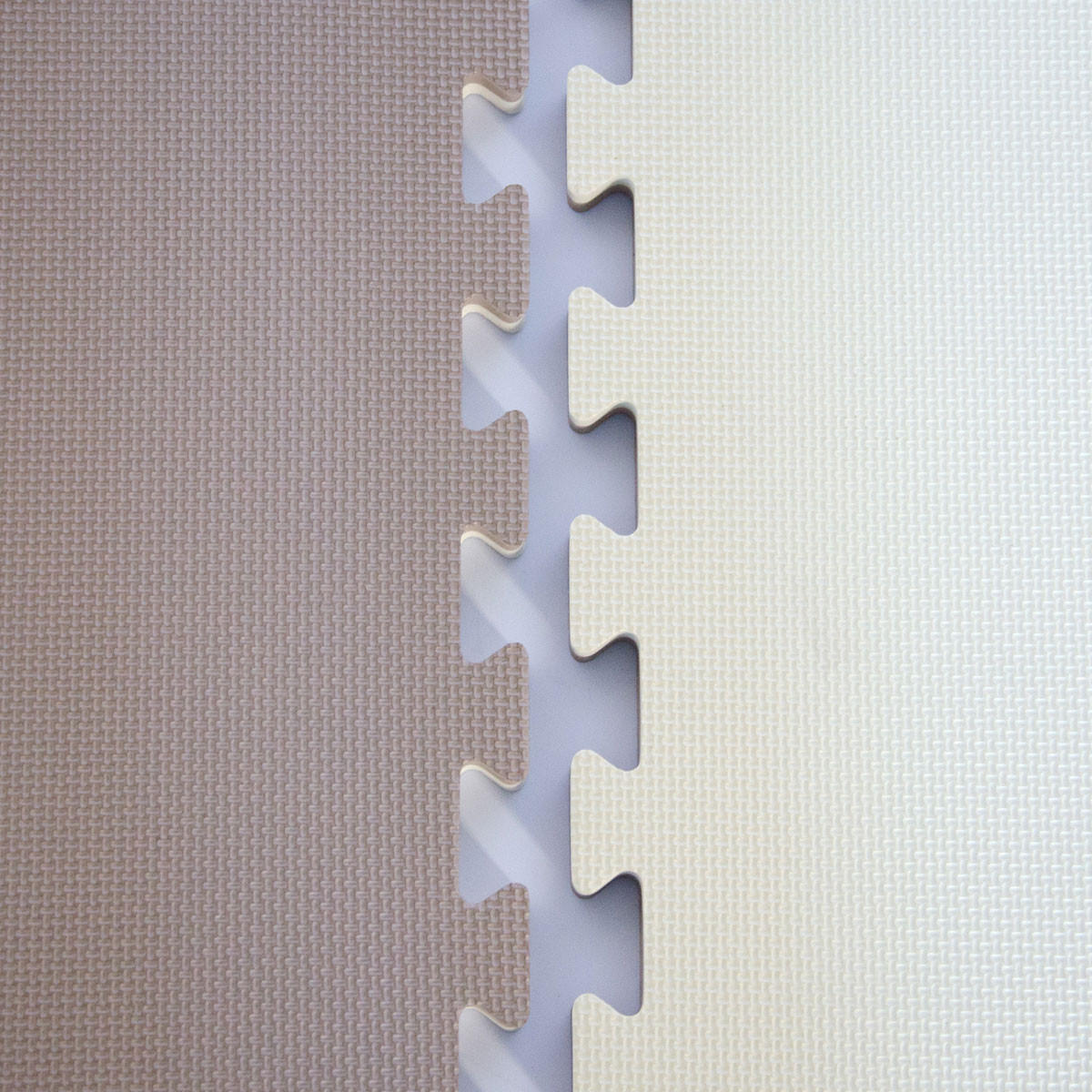 BODENSCHUTZMATTE - 90/90/2,5 cm - Beige/Braun - Beige, Kunststoff (90/90cm) - eyepower