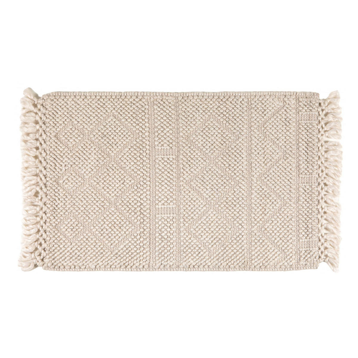 OUTDOOR-TEPPICH Soan schneeweiß 60 x 90 cm - Weiß, Textil (60/90cm) - Vivaraise