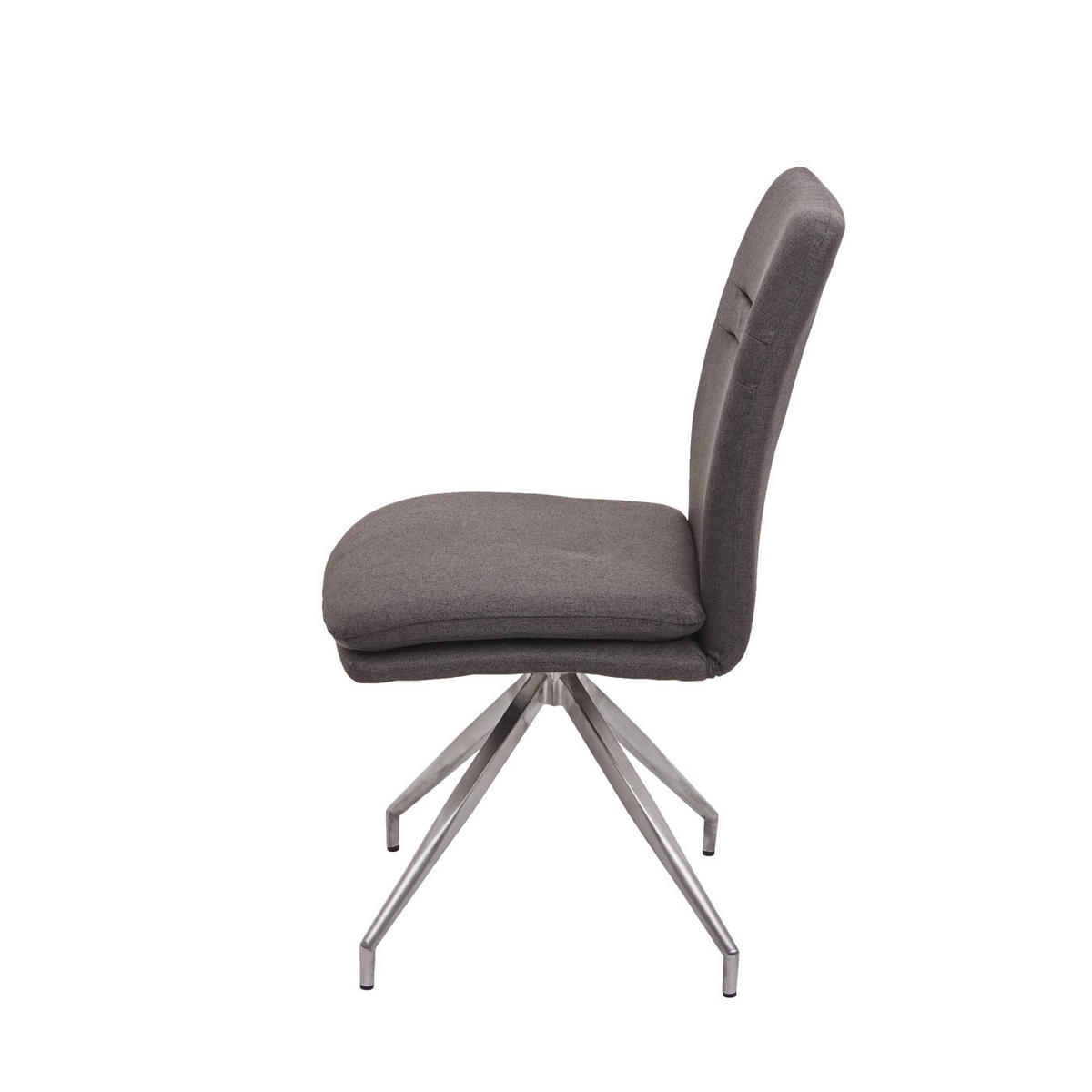 ESSZIMMERSTUHL Grau 2er-Set - Braun/Grau, Textil (47/90/60cm) - Jamb