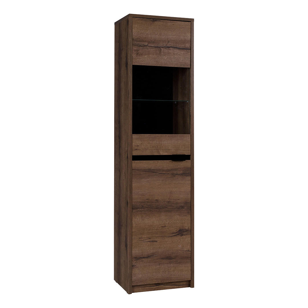 Beautysofa Vitrine Eiche 50x200x40 cm
