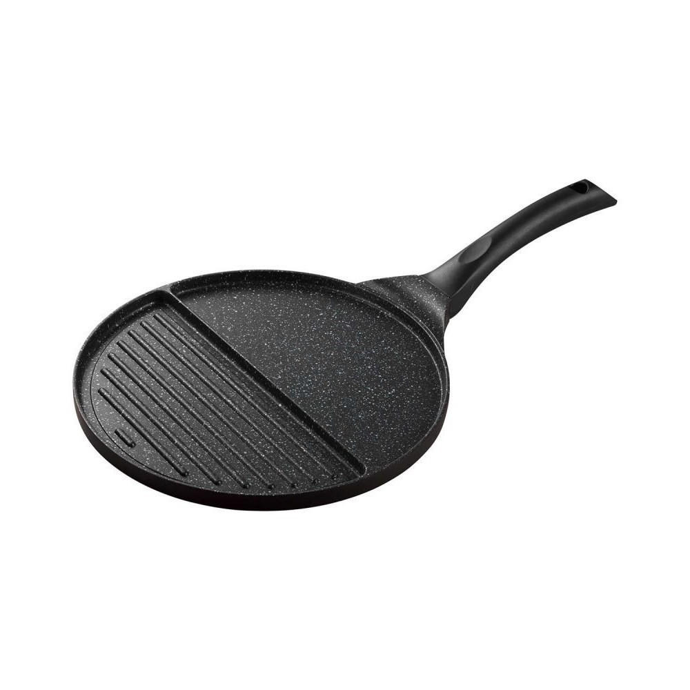 GRILLPFANNE Schwarz 27/27/1.35 cm KH1364 - Schwarz, Metall (27cm) - Kinghoff 
