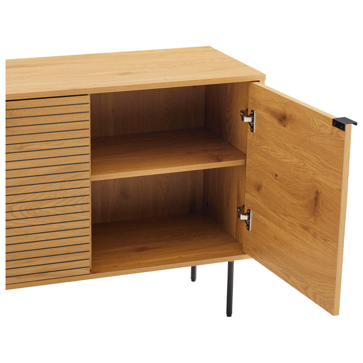 ANRICHTE STINNA 150/40/74 cm - Braun, Holzwerkstoff (40/74/150cm) - Happy Garden