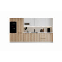 KÜCHENZEILE KS26-G380 - Zivora - Perfekte Kombination aus Funktion und Design - Eichefarben, Holz (380/213.3/56cm)