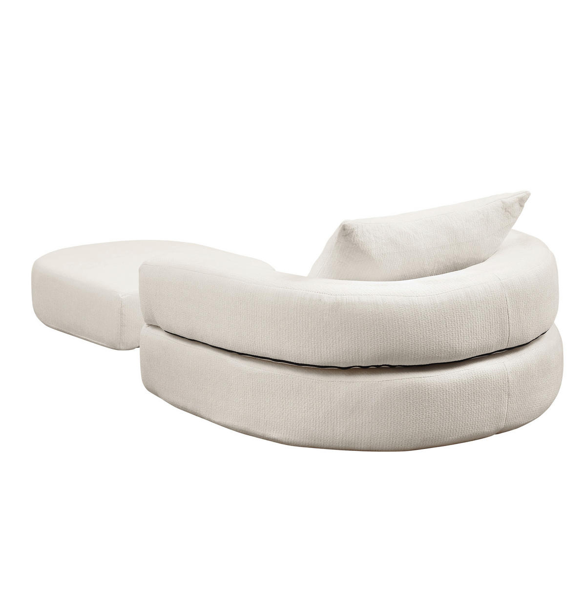 SOFA-SET modular 1-tlg. Beige Chenille - Beige, Kunststoff (90/21/101cm) - Meubliv