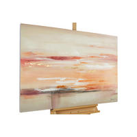 ÖLGEMÄLDE 120/80 cm - Beige/Orange, Holz/Textil (2.2/80cm) - KUNSTLOFT