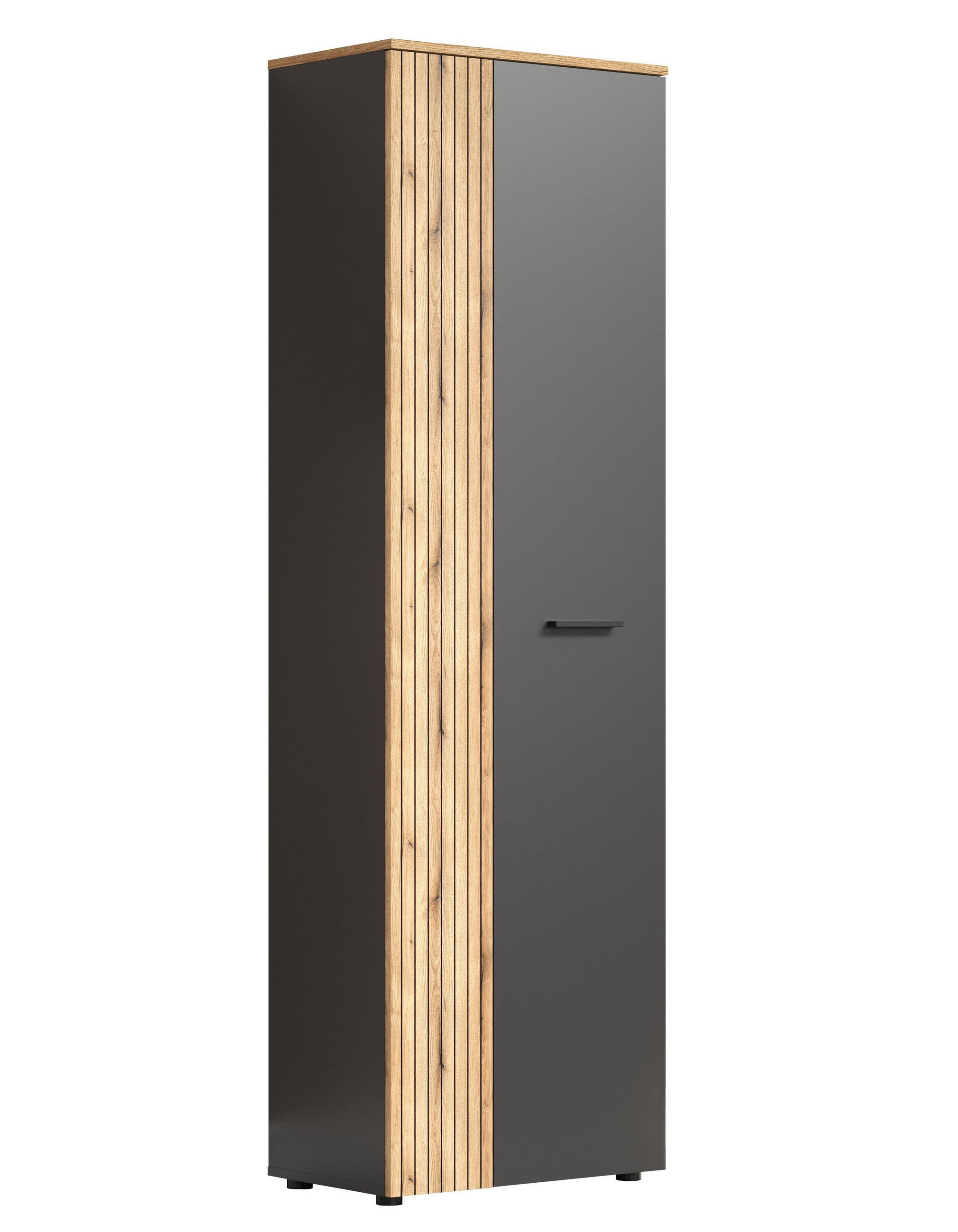 GARDEROBENSCHRANK Esteban Anthrazit - Anthrazit, Holzwerkstoff (60/195/36cm) - Trendteam