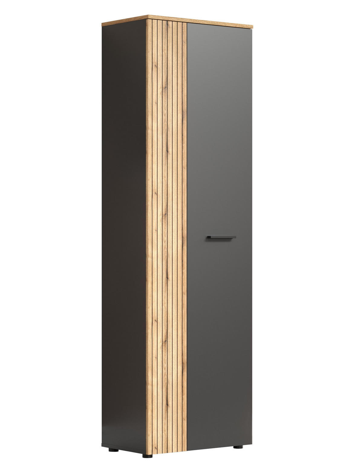 GARDEROBENSCHRANK Esteban Anthrazit - Anthrazit, Holzwerkstoff (60/195/36cm) - Trendteam