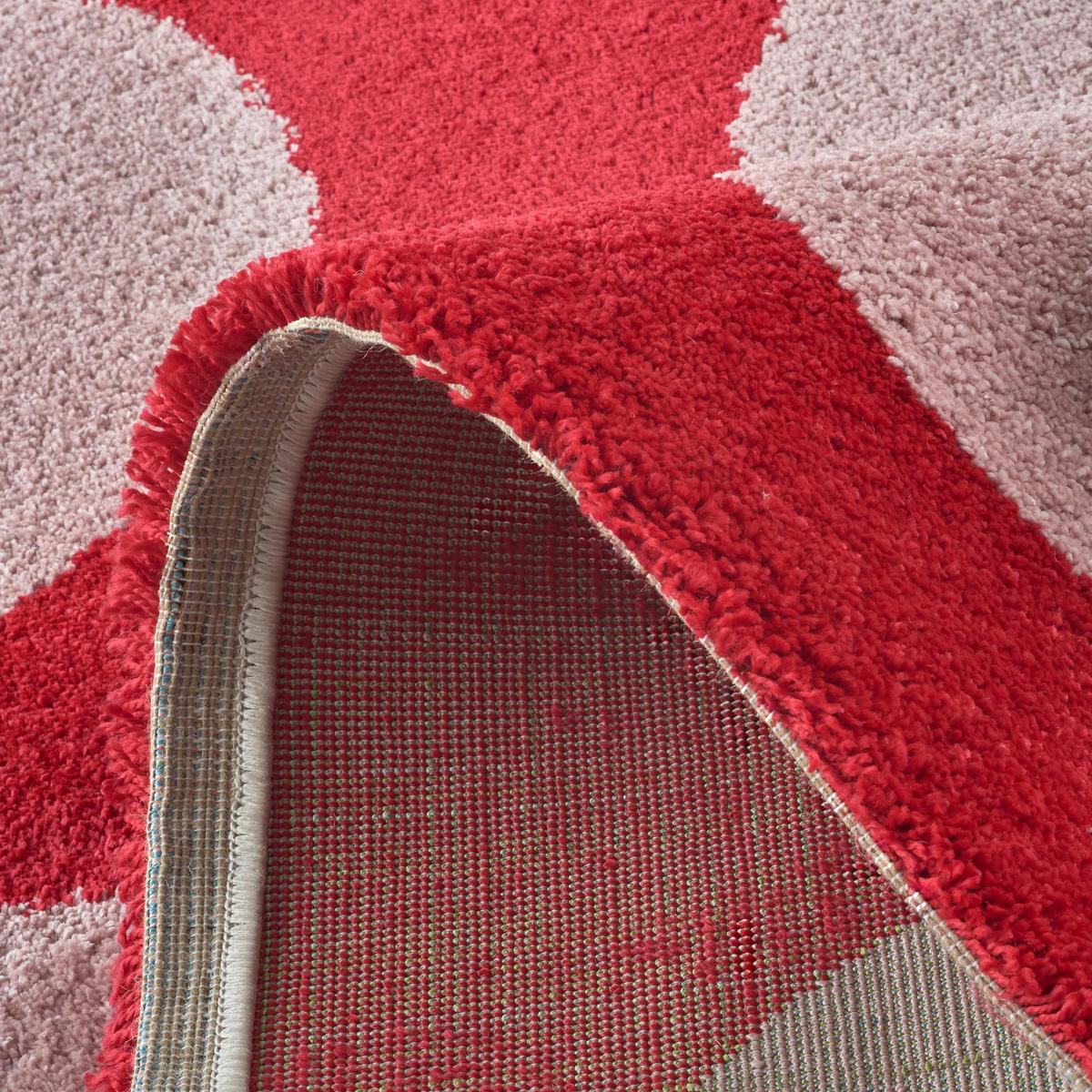 TEPPICH vintage geometrischer rot Groovy 80x140 cm - Rot, Textil (80/140cm) - Nazar Rugs
