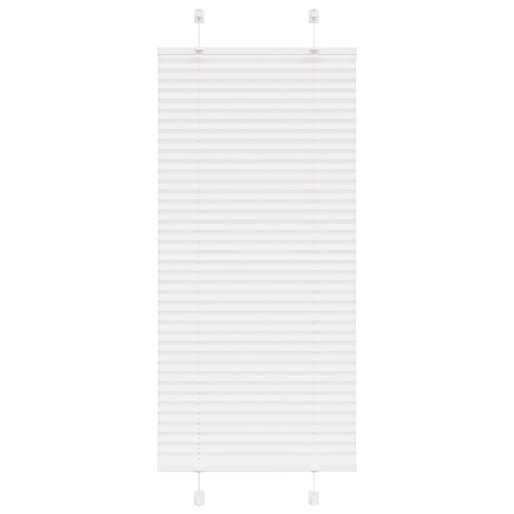 PLISSEE 55/100 cm Stoffbreite 54,4 cm aus Polyester Weiß - Weiß, Textil (55/100cm) - vidaXL