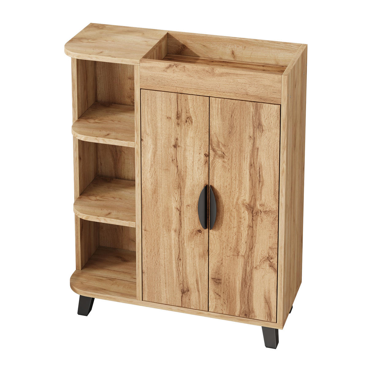 SCHUHSCHRANK Natur 80/32/99 cm - Naturfarben, Holzwerkstoff (80/99/32cm) - PANGIVO
