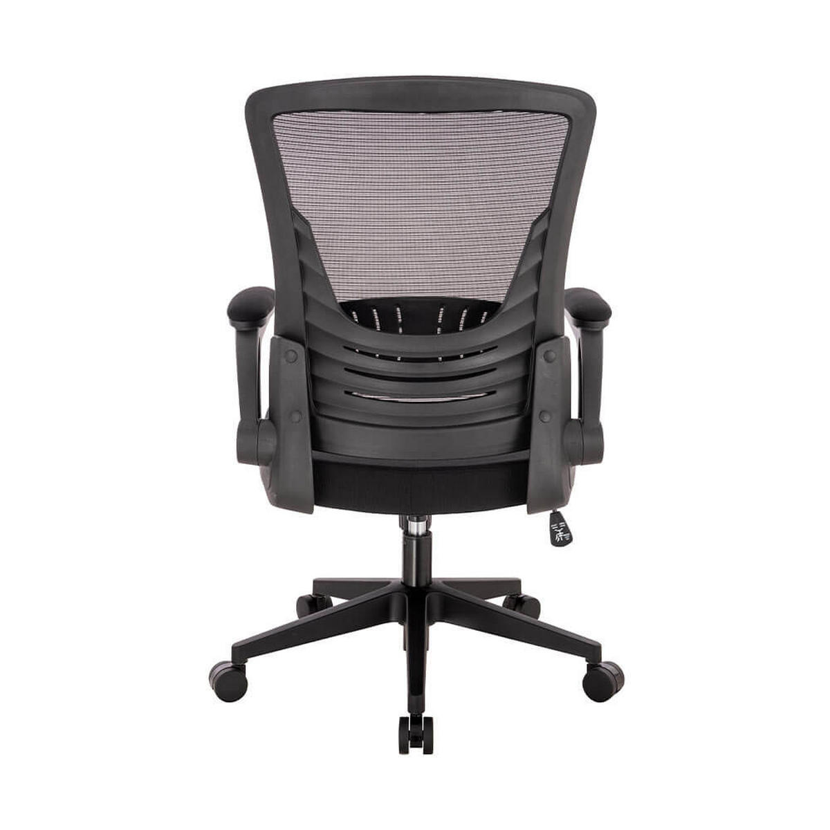 SCHREIBTISCHSTUHL ZELA - Farbe: Schwarz - Schwarz, Textil/Metall (58/107/62cm) - Home Deluxe