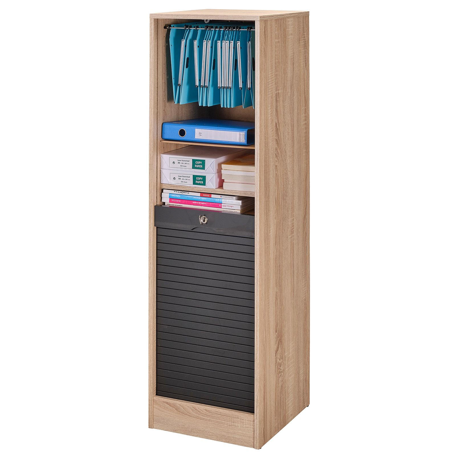 Simmob Rollcontainer Schwarz 42x141x44 cm