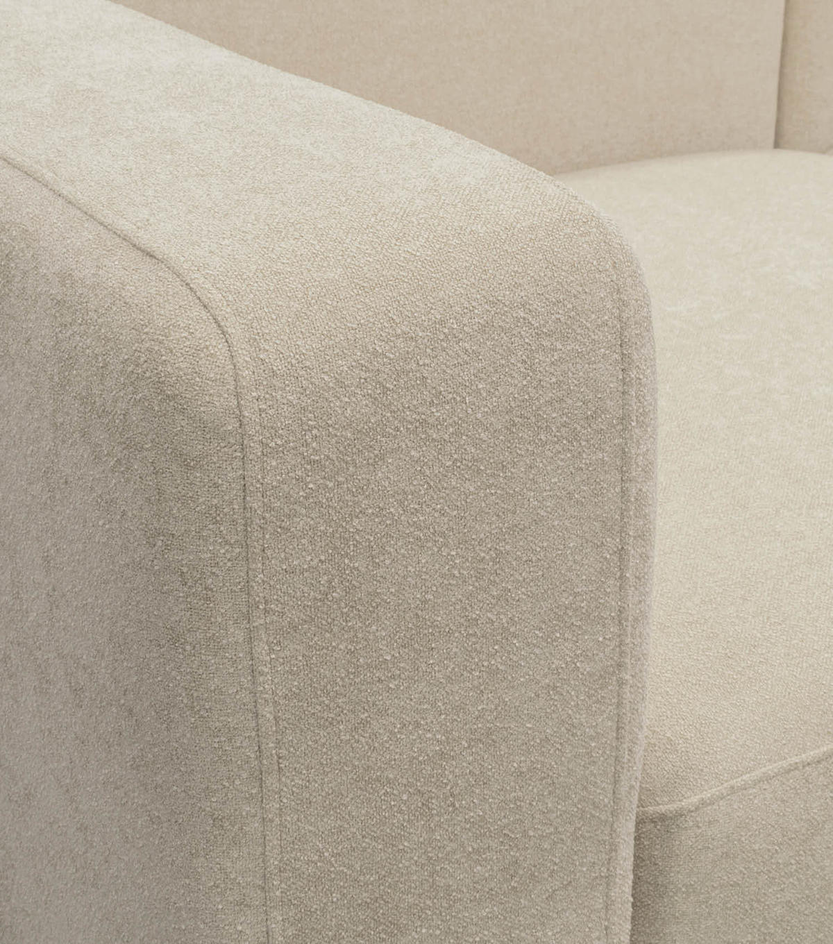 ECKSOFA modular Cubo 3-Sitzer - Beige, Textil (226/179cm) - Mokebo