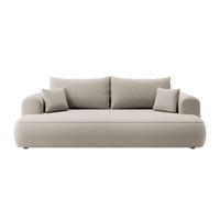 SCHLAFSOFA Ovo Cremeweiß Velours - Creme, Textil (250/98/110cm) - Selsey