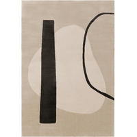 TEPPICH Ida Cream/Anthrazit 80x150 cm - Creme, Textil (80/150cm) - benuta Pop