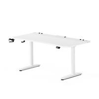 ELEKTRISCH verstellbarer Gaming-Schreibtisch X-Forge 160 x 80 cm - Weiß, Metall (70/160/72cm) - Diablo Chairs