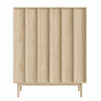 HIGHBOARD Neksto Eichenholzoptik 100 cm - Beige, Holz/Holzwerkstoff (100.2/124/40cm) - Selsey