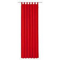 SCHLAUFENVORHANG IM UNI DESIGN DOVE Blickdicht - Rot, Textil (140/0.5/255cm) - Tom Tailor