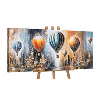 GEMÄLDE Sonniger Horizont auf Keilrahmen 115x50 cm - Multicolor, Holz (115/50cm) - YS-art gallery