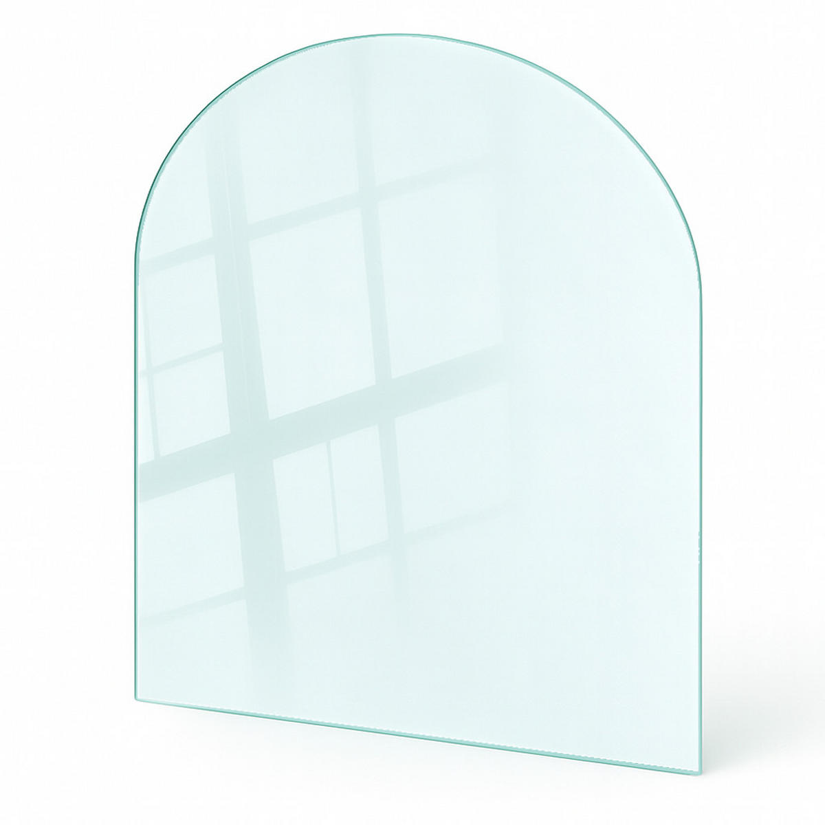 GLASPLATTE für Kamin transparent 100x100 cm - Transparent, Glas (100/100/0.4cm) - TULUP