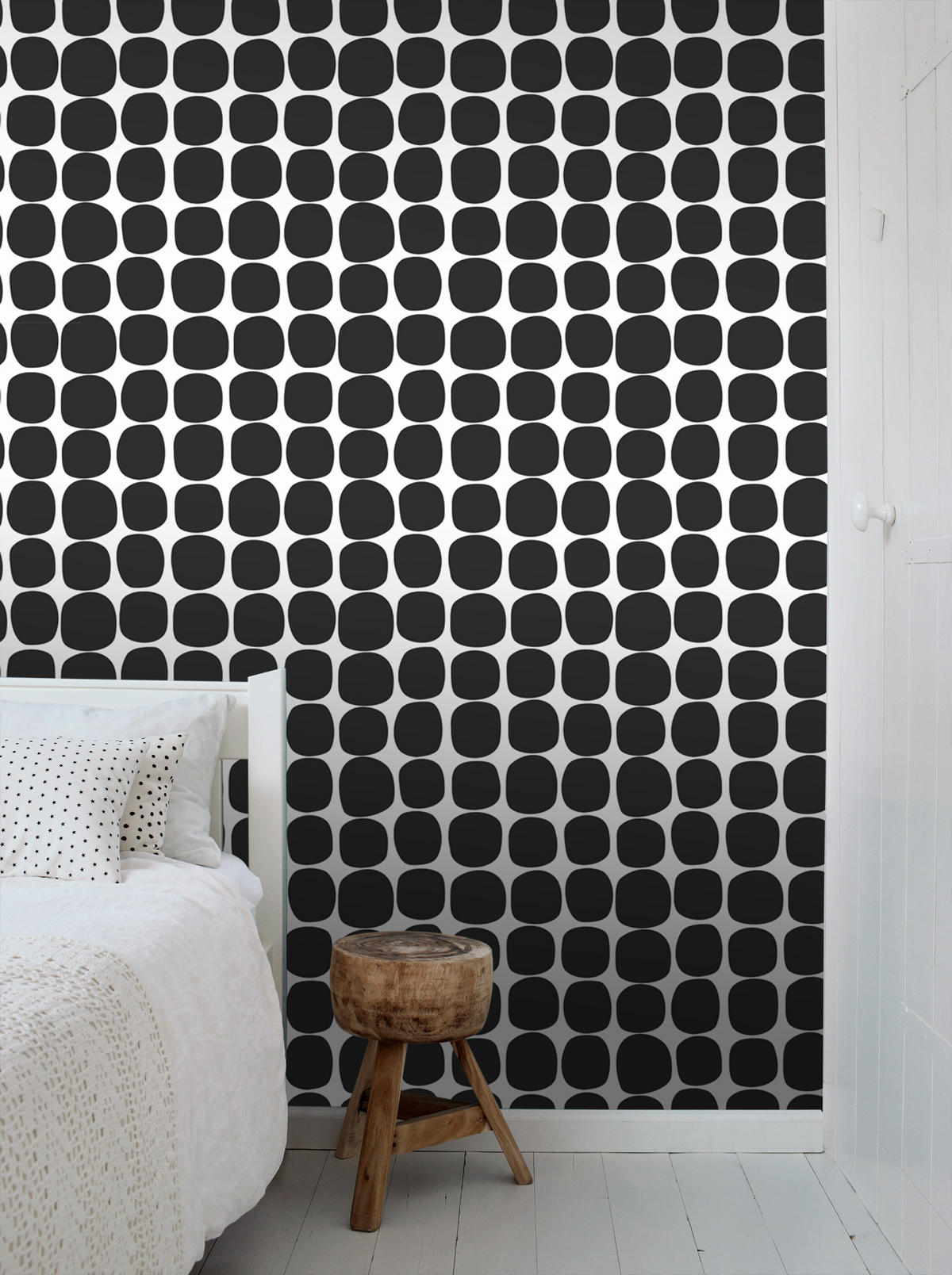 TAPETE grafisches Motiv 53 cm x 10.05 m - Schwarz, Papier (53/1000cm) - ESTAhome
