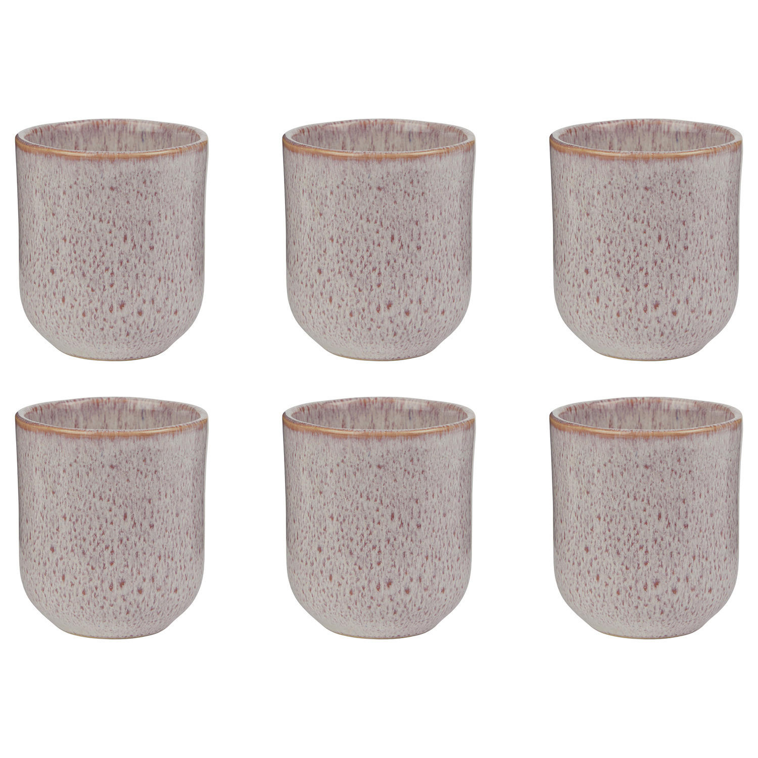 TASSE (6er-Set) Bom Dia 180 ml - Violett, Keramik (0.18L) - Butlers