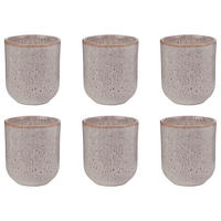 TASSE (6er-Set) Bom Dia 180 ml - Violett, Keramik (0.18L) - Butlers