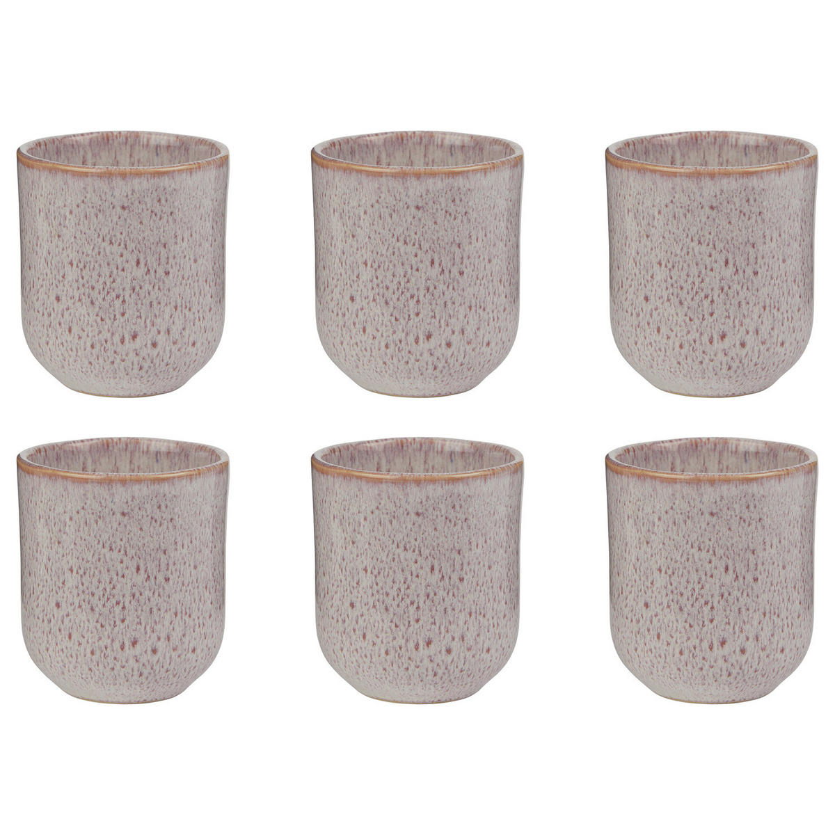 TASSE (6er-Set) Bom Dia 180 ml - Violett, Keramik (0.18L) - Butlers