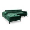 ECKSOFA Agnesa Xs In Salvador - Dunkelgrün, Holzwerkstoff/Textil (260/200cm) - Fun Möbel