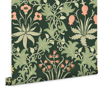 VLIESTAPETE Celandine Schöllkraut 1000x52cm - Grün, Papier/Kunststoff (52/1000cm) - William Morris at Home