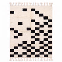 BERBERTEPPICH original minimalistisch aus Wolle 250x 300 cm - Weiß, Naturmaterialien (250/300cm) - AFK Living