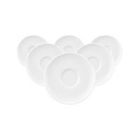 ESPRESSOUNTERTASSEN Sento Home weiß ø 12 cm 6er Set - Weiß, Keramik (12cm) - Seltmann Weiden