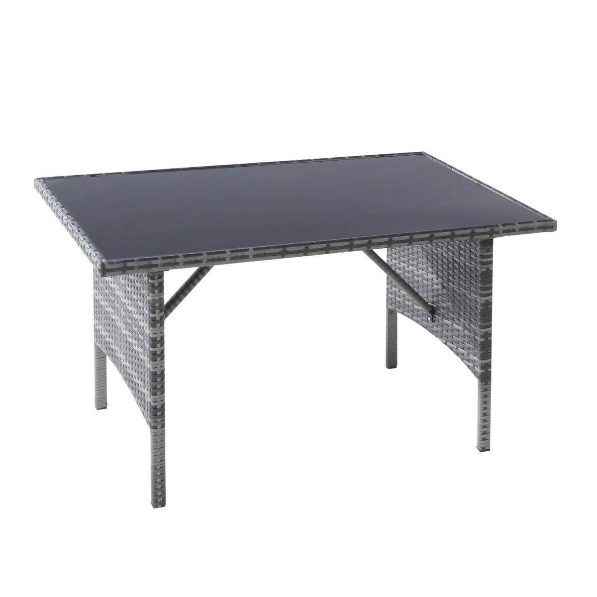 GARTENLOUNGE 7-Sitzer mit Esstisch, Hockern und waschbaren Kissenbezügen, Grau - Grau, Metall - Redom
